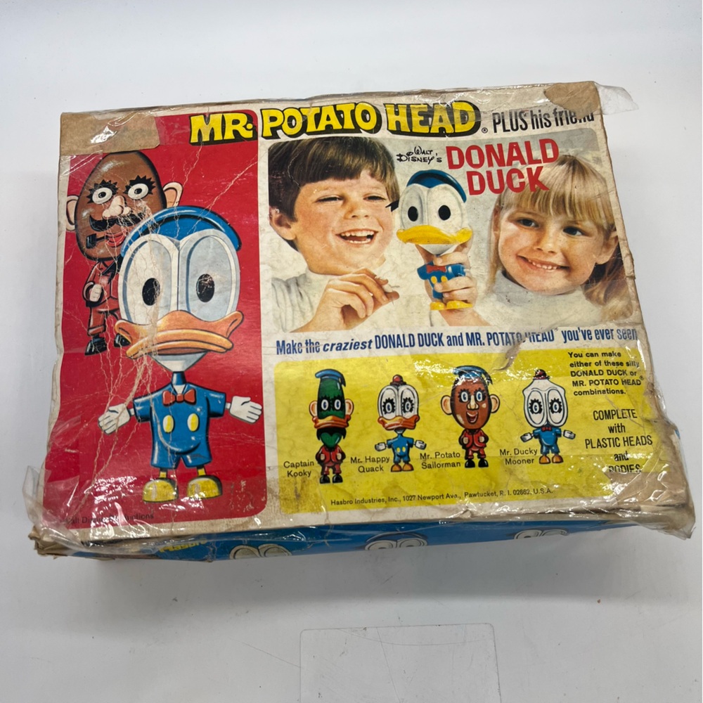 vintage Mr Potato Head "Donald Duck" Box Disney Lot